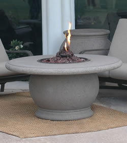 Modern Firetable with Concrete Top