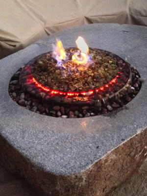 Custom Fire and Water Feature